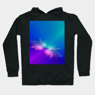 Blue Purple Pixilize Pattern Hoodie